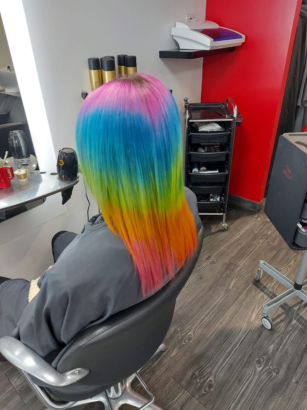Balayage pastel multicolore